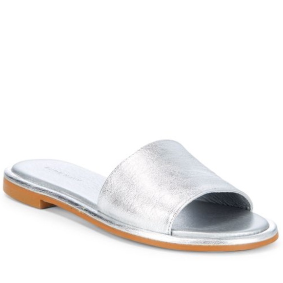 Silver leather slides by Pure Navy - Size 6. New in Box - Picture 7 of 7